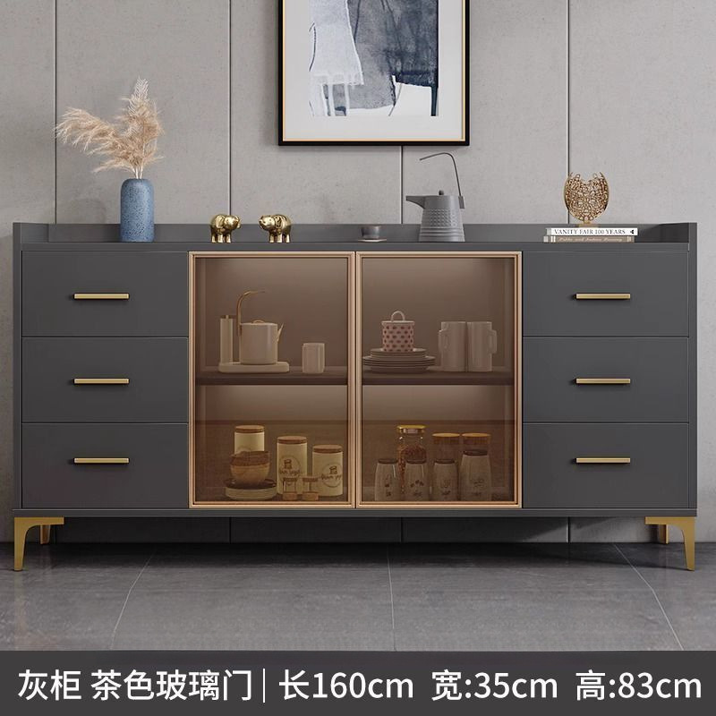 Gabinete de comedor moderno simple contra la pared armario de almacenamiento armario de almacenamiento sala de estar armario de almacenamiento de lujo ligero armario de microondas armario de té armario de vino