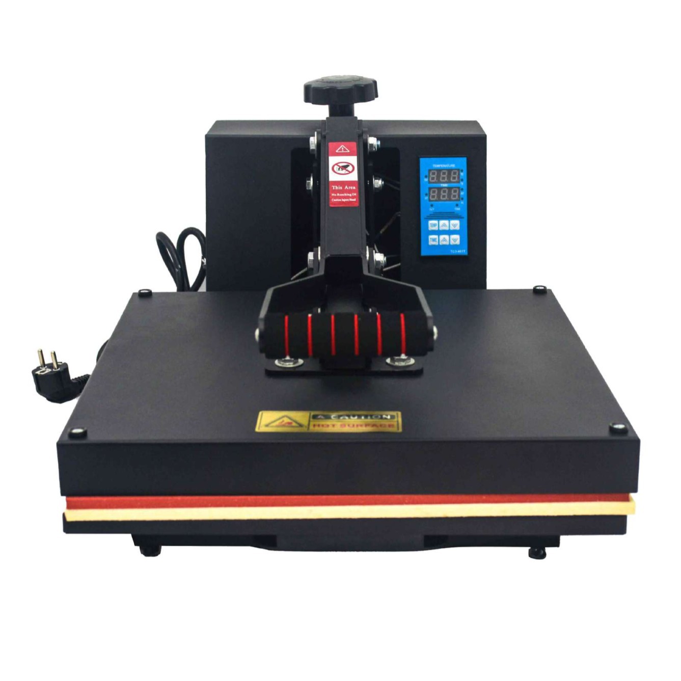 Transfronterizo caliente 38 * 38cm carril deslizante de acero duro transferencia en caliente prensa en caliente de impresión de prendas de vestir máquina de pintura en caliente