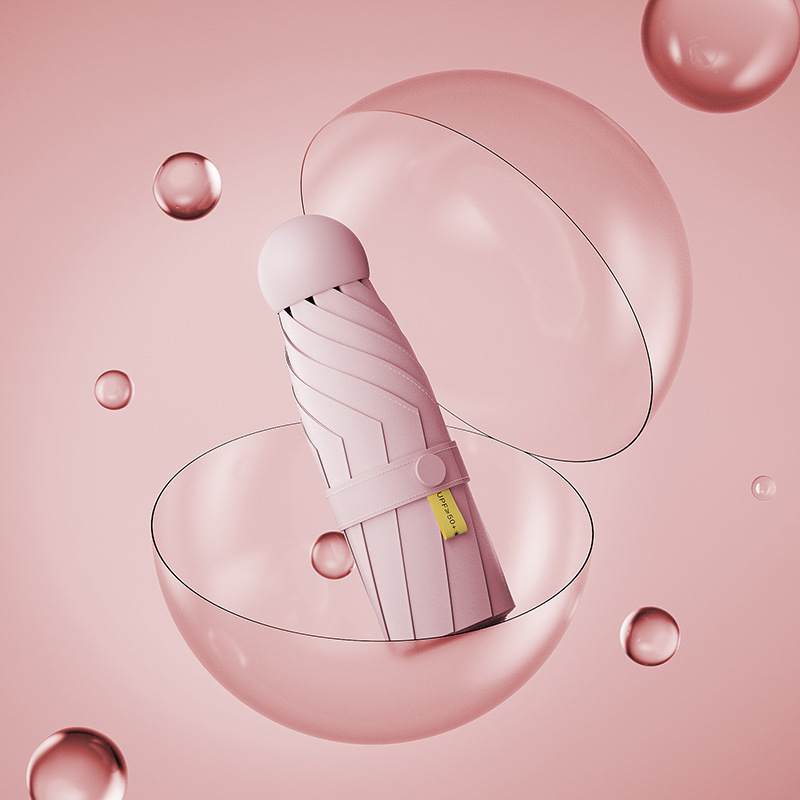 ミニポケットカプセル傘女性用 70% off 層傘日傘プロの日焼け止め UV 保護日傘