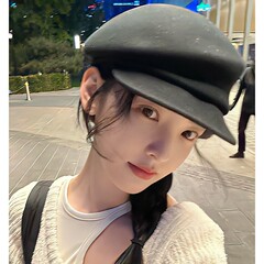 章若楠同款复古高品质羊毛八角帽子女秋冬法式百搭洋气羊毡贝雷帽