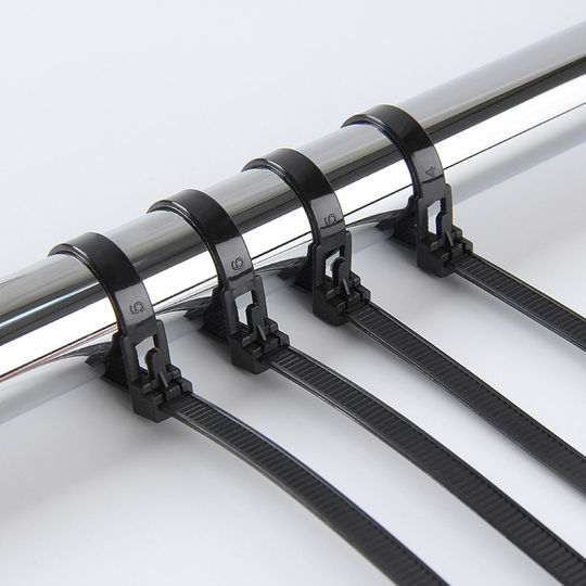 Black nylon cable tie cold-resistant corrosion-resistant fixed rope wire binding belt plastic buckle self-locking cable tie