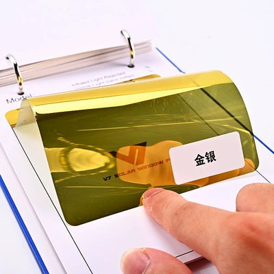 sun protection film, high-insulation glass — Automotive Film - 152m-30m-gold-and-silver