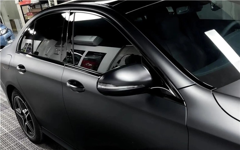 Pet Car Color Changing Film Motorcycle Electric Vehicle Black Warrior Super Sub-Frosted Car Film Electro-Optical Metal White Body Film