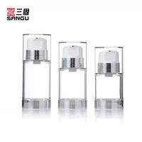 Поставка PP белый прижимной эмульсионный вакуумный флакон 120ml150ml Большая емкость водяного молока эссенции