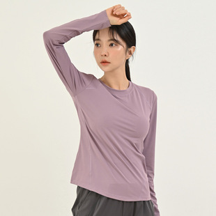 Gym leisure sports suit women's autumn and winter long-sleeved quick-drying morning running sweat-absorbent loose professional breathable yoga clothes