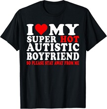 Q 27852 I Love My Girlfriend Cotton T-Shirt Ů���޶���