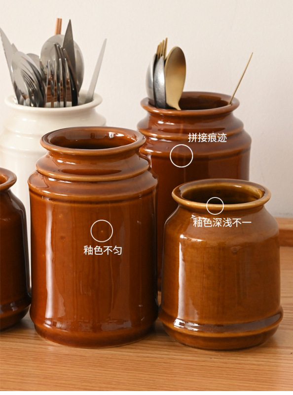 箸バケツ 食器収納バケツ 白魚 和風陶器収納バケツ 収納陶器箸かご インスタイル 高見えなし|undefined