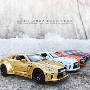 1 (bulk) Jianyuan GTR racing model 1:32 car model back force sound and light car a generation of hair