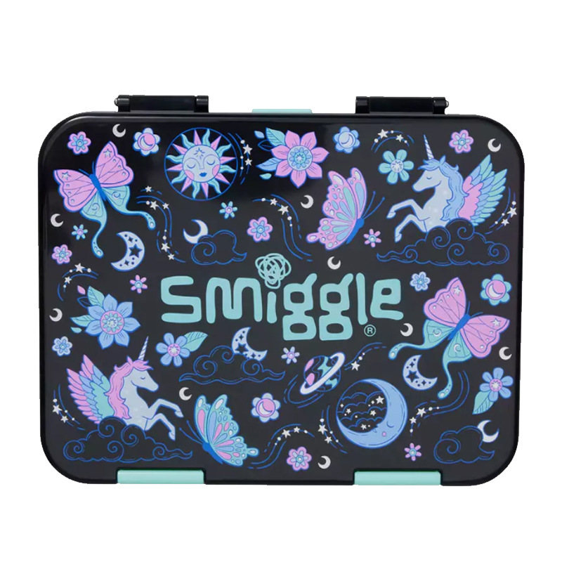 Fiambrera australiana smiggle fiambrera para estudiantes y niños fiambrera de material tritan caja de frutas de picnic al aire libre