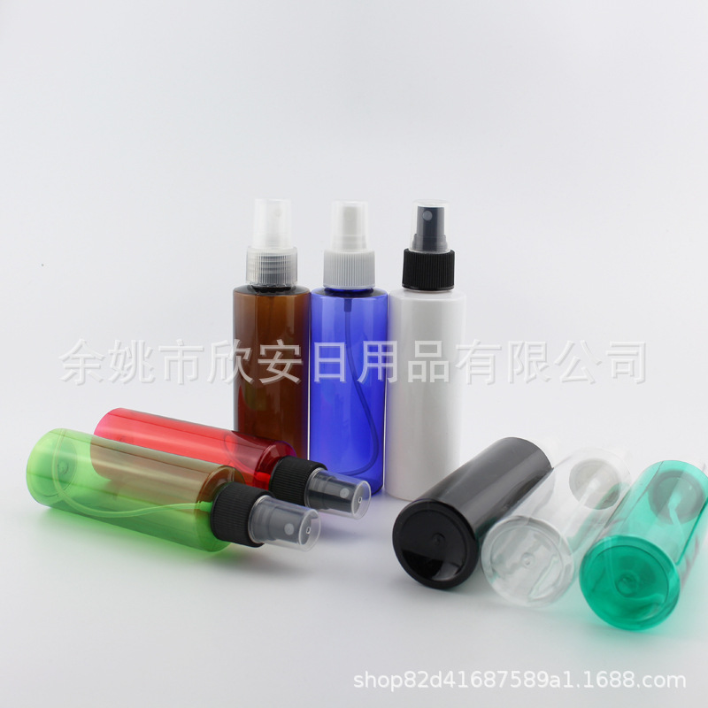 100ml透明白色黑色喷雾瓶平肩小喷瓶100ML茶色喷雾瓶酒精喷雾瓶