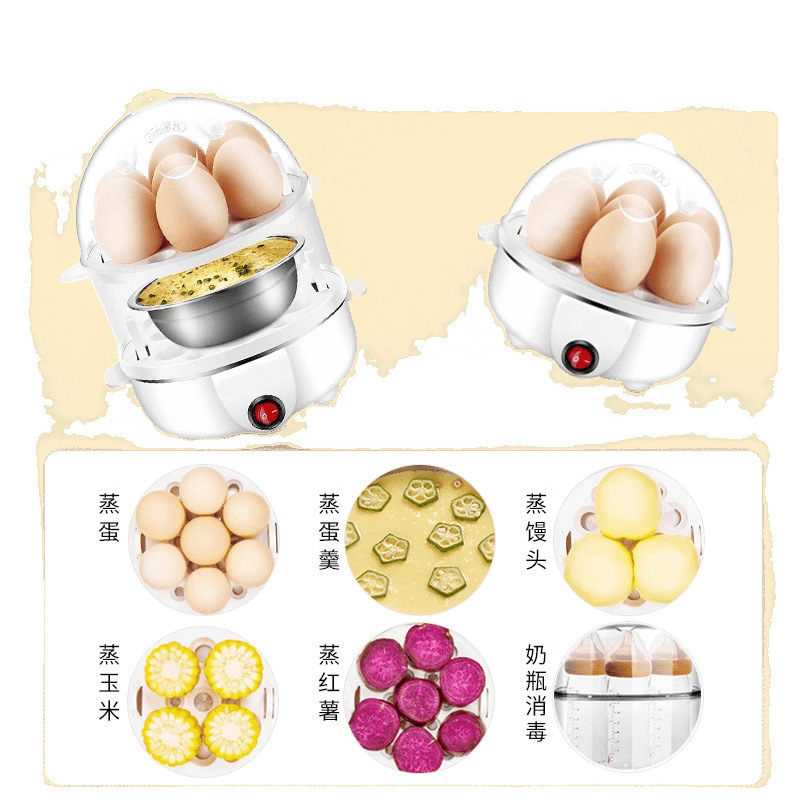 卵蒸し器家庭用停電新しい低電力寮小型卵調理器多機能朝食機送料無料卸売|undefined