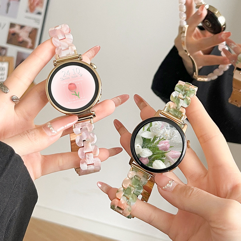 Suitable for Gt6 Huawei Gt5 Watch Gt4 Strap Gt2 Resin Gt3 Watch Strap 3Watch4 Women's High-End Summer Model