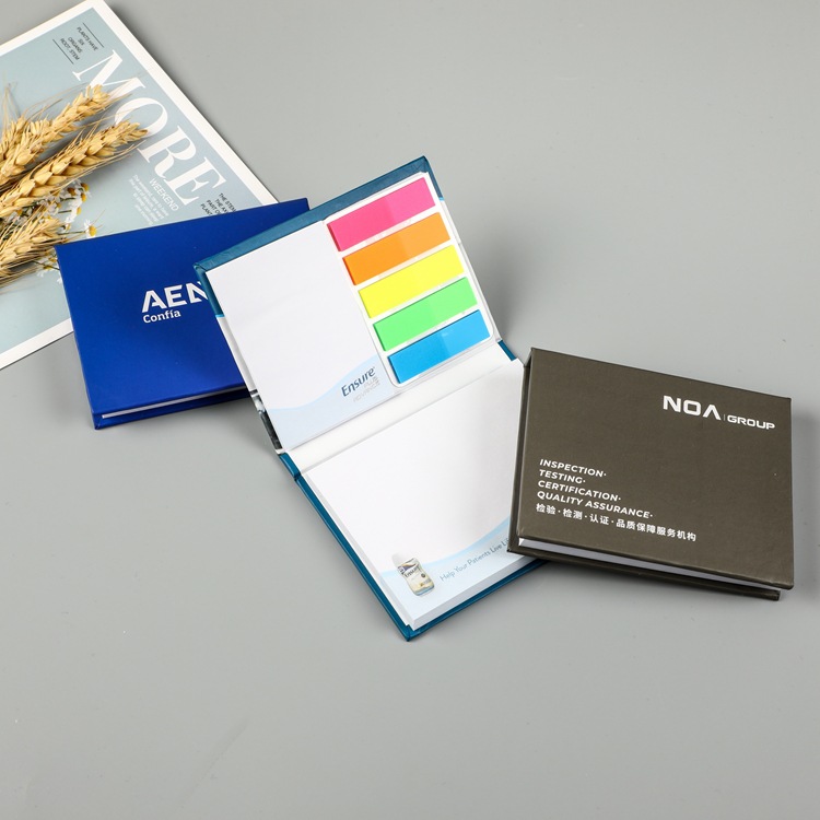 Customized Hard Shell Note Pad Office Creative Stationery Notepad Combination Sticky Note Note Pad Customization