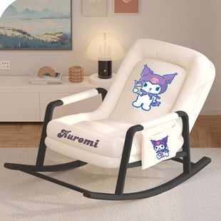 Rocking Chair Lazy Sleeping Sofa Balcony Casual Human Dog Kennel Rocking Chair Living Room Household Folding Lunch Recliner
