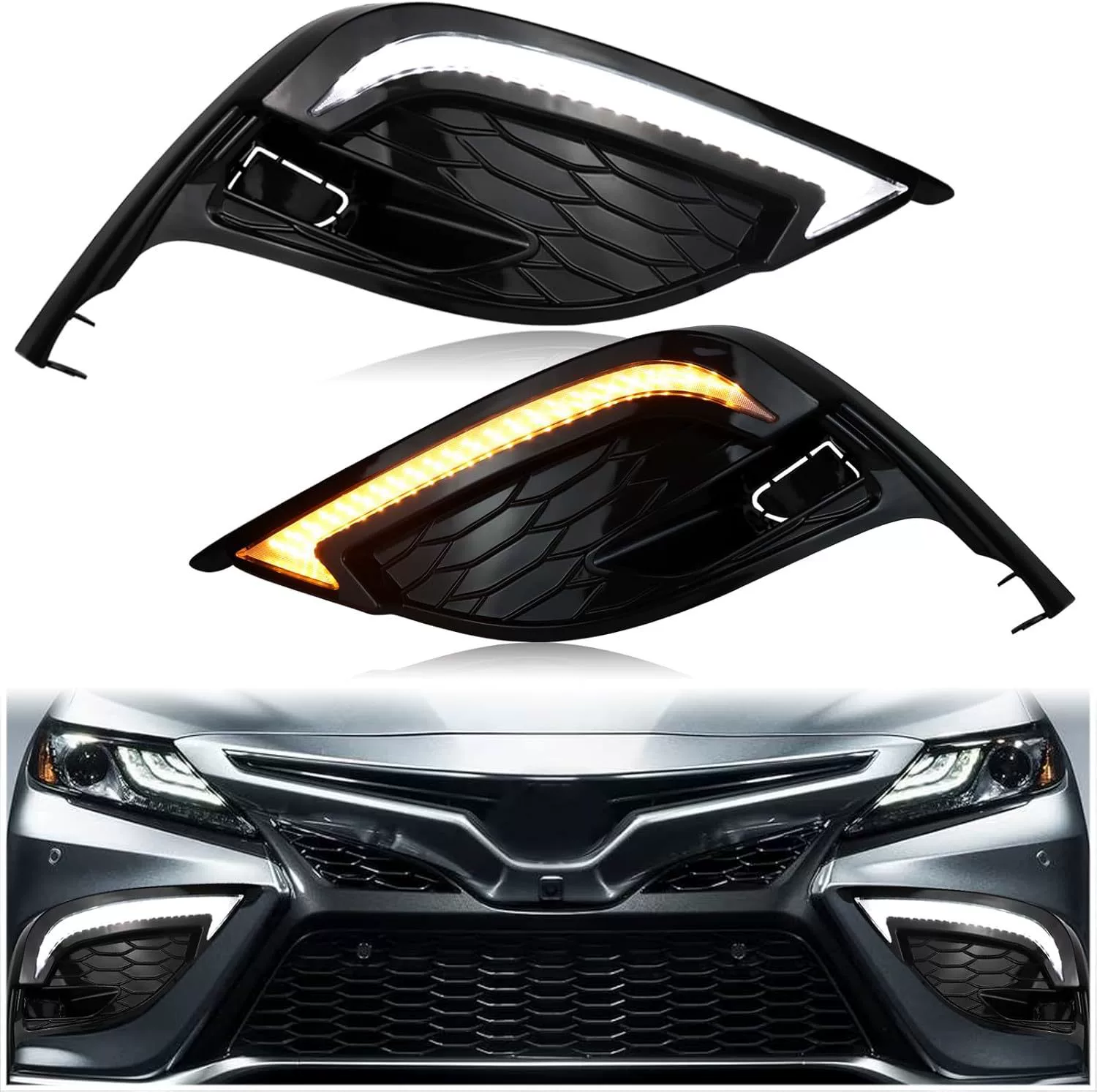 Подходит для Toyota Camry 2021-2023 годов, дневные ходовые огни девятого поколения Fengshang Sports Edition, светодиодные дневные ходовые огни