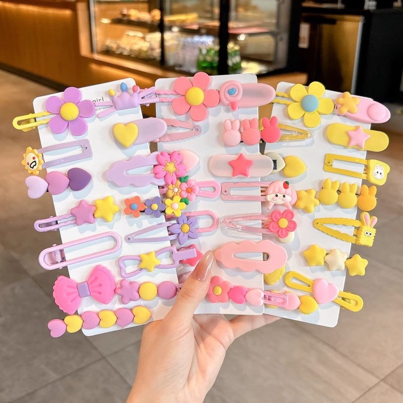 Horquilla de dopamina para niños, flequillo lateral para niñas, clip de cabello roto, artefacto de acabado, clip bb, horquilla, tocado