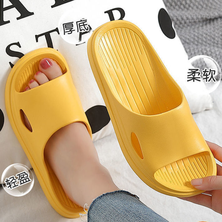 Eva Women's Slippers Men's Sandals Flat Flip-Flops Bathroom Home Beach Hotel Pool Shoes Non-Slip Shock-Absorbing Lightweight