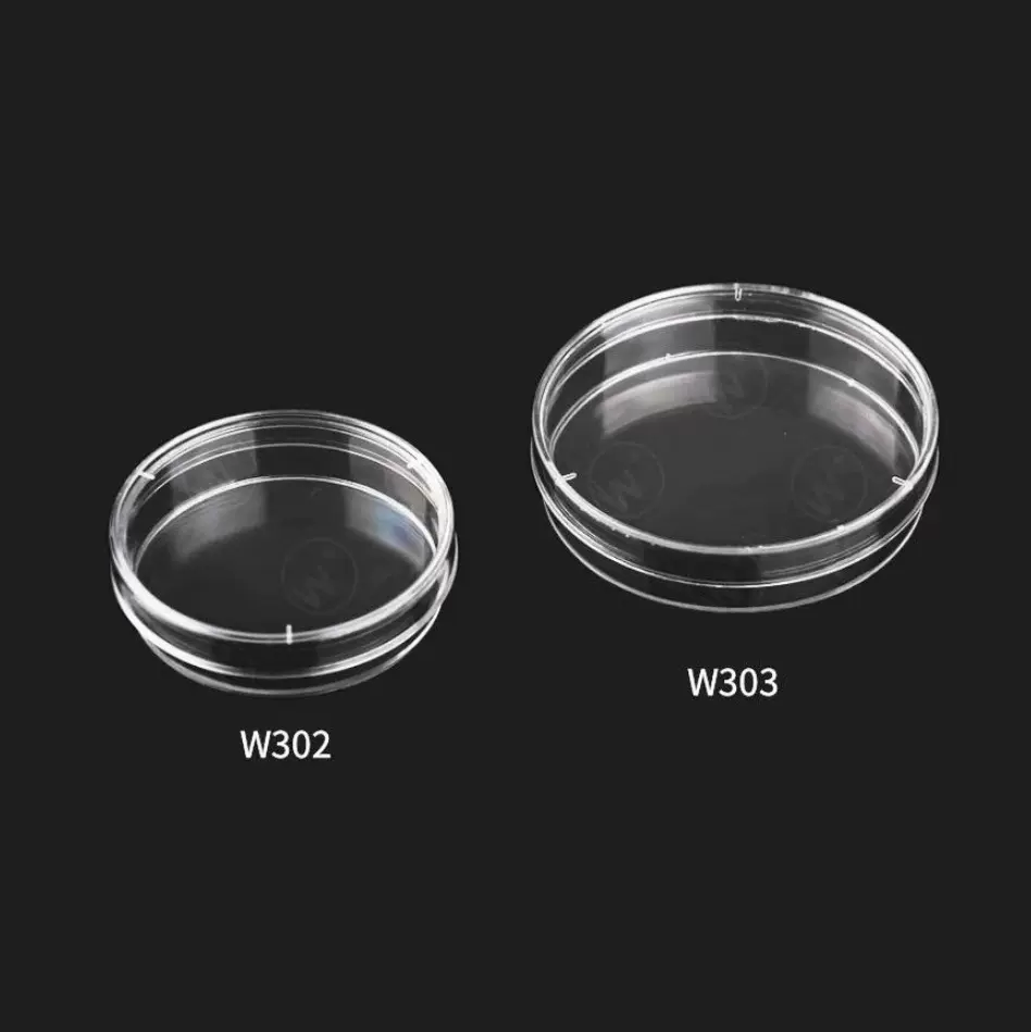 厂方直供一次性PS塑料 细胞培养皿 细菌培养平皿 55mm 60mm