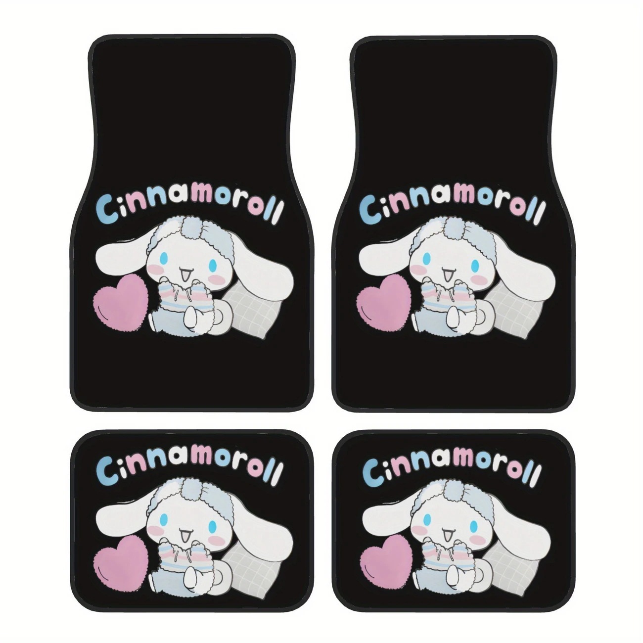 Cross-Border Sanrio Car Floor Mats for Main and Passenger Seats, Front and Rear Floor Mats, Amazon Temu Dropshipping Cartoon Foot Mats