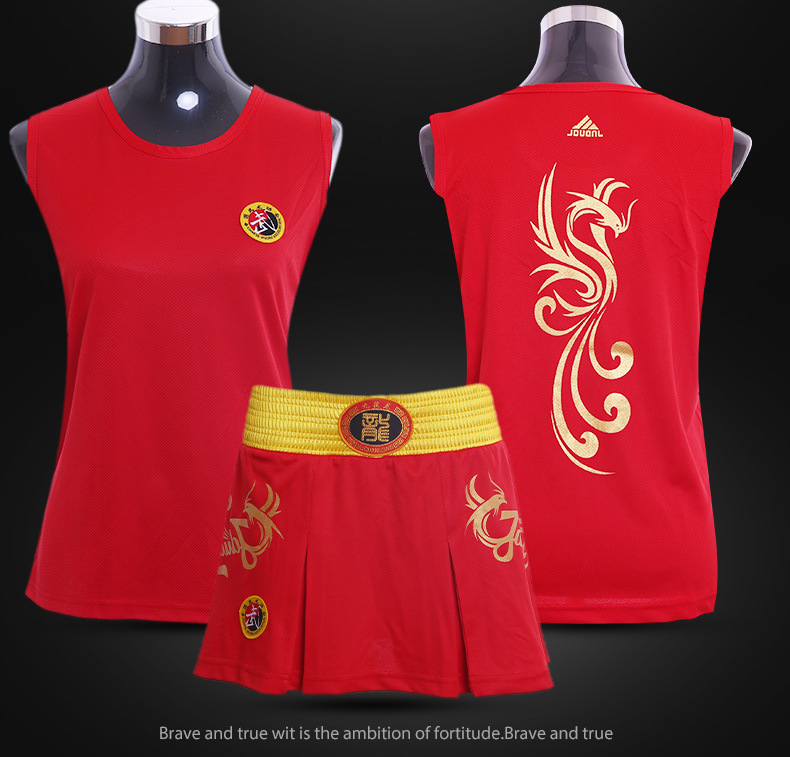 Women's Competition Sanda Uniform Muay Thai Martial Arts Training Fighting Boxing Women's Anti-Exposure Skirt Shorts