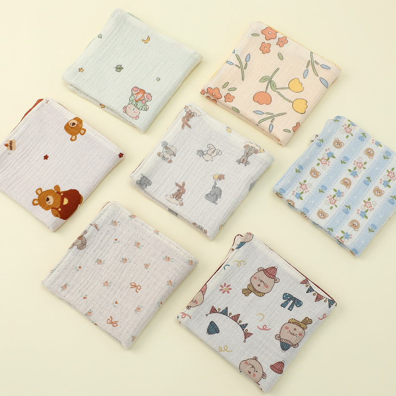 Pure Cotton Square Towel Baby Handkerchief Newborn Ultra-Soft Face Washcloth Class a Drool Towel Burp Cloth Children's Hand Wipe Towel Pure Cotton Square Towel Baby Handkerchief Newborn Ultra-Soft Face Washcloth Class a Drool Towel Burp Cloth Children's Hand Wipe Towel