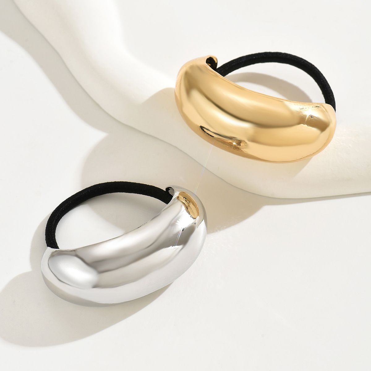 Minimal aire frío anillo de cabello de cabello de metal 2024 nuevo sentido de alta calidad en forma de U de cabello atado correa de cabello correa de cabeza