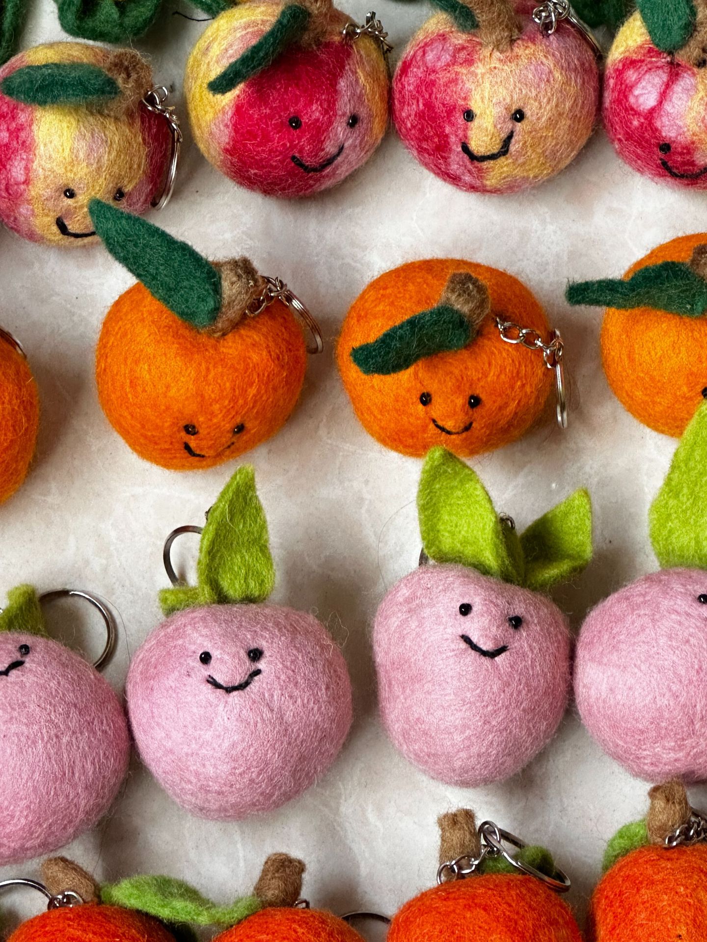 100g Weight Bag Pendant, Keychain Classification 1 Piece Quantity Holiday, Daily Occasion wool felt Material Fruit, Vegetable Pattern Cute Style 1 Piece Cute Fruit Vegetable Wool Felt Bag Pendant Keychain 22