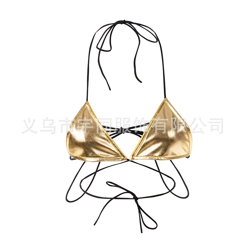 Сексуальное женское нижнее белье AliExpress, бюстгальтер с подвесным шейным ремешком, из двух частей, сексуальное нижнее белье в шесть полос, Заводской магазин