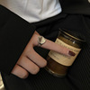 Tide, retro one size universal ring, Japanese and Korean, European style, internet celebrity, simple and elegant design