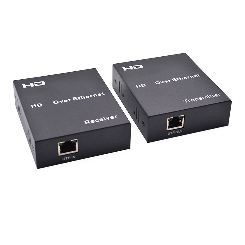Удлинитель HDMI 120 метров HDTV до RJ45 передача сетевого сигнала по одному кабелю с усилителем сигнала и ИК-инфракрасный