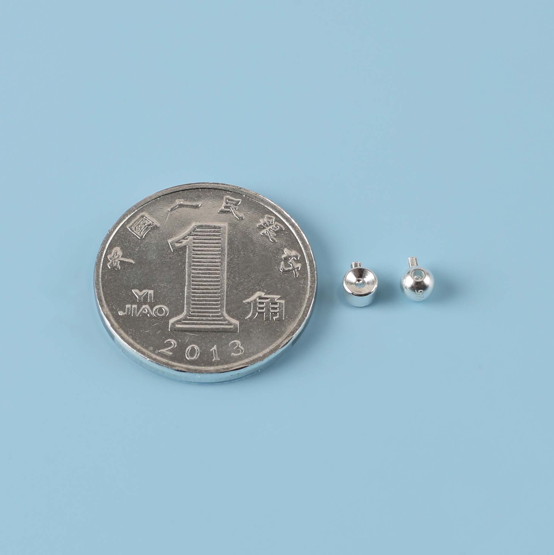 S925 スターリングシルバーポジショニングビーズ仕上げバックル DIY 手作りネックレステールラインヘッド固定材料シルバージュエリーアクセサリー