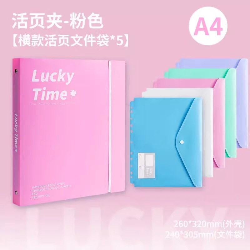 A4试卷收纳文件夹活页文件收纳册高颜值试卷收纳袋学生用资料册|undefined