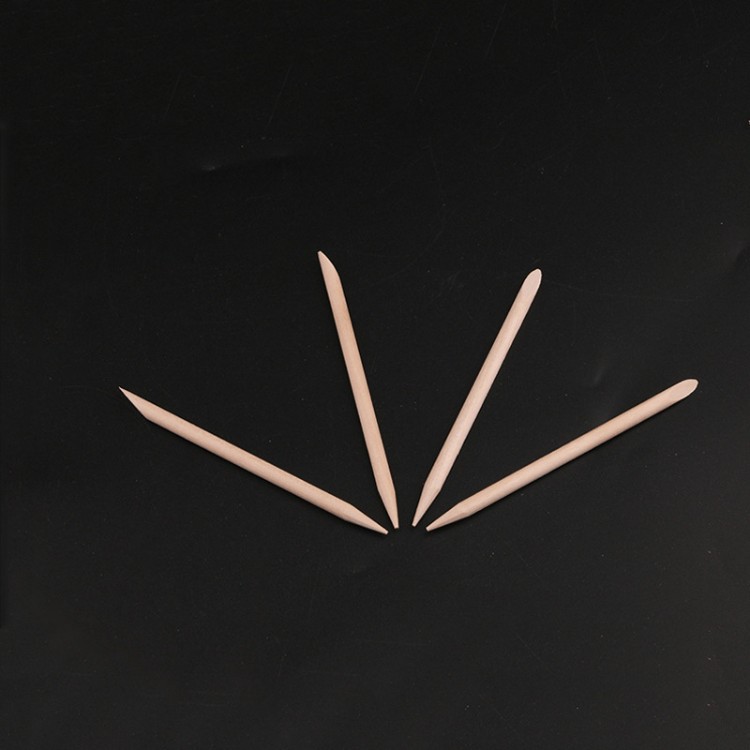 Herramientas de manicura para usar uñas naranja punta de perforación 100 piezas de eliminación de la piel limpia esmalte de uñas madera de 9.5cm al por mayor