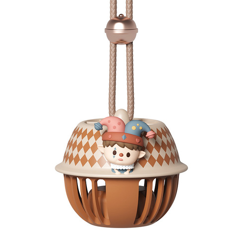 Trendy circus bell leafless hanging neck fan rechargeable student handheld children's portable USB mini fan