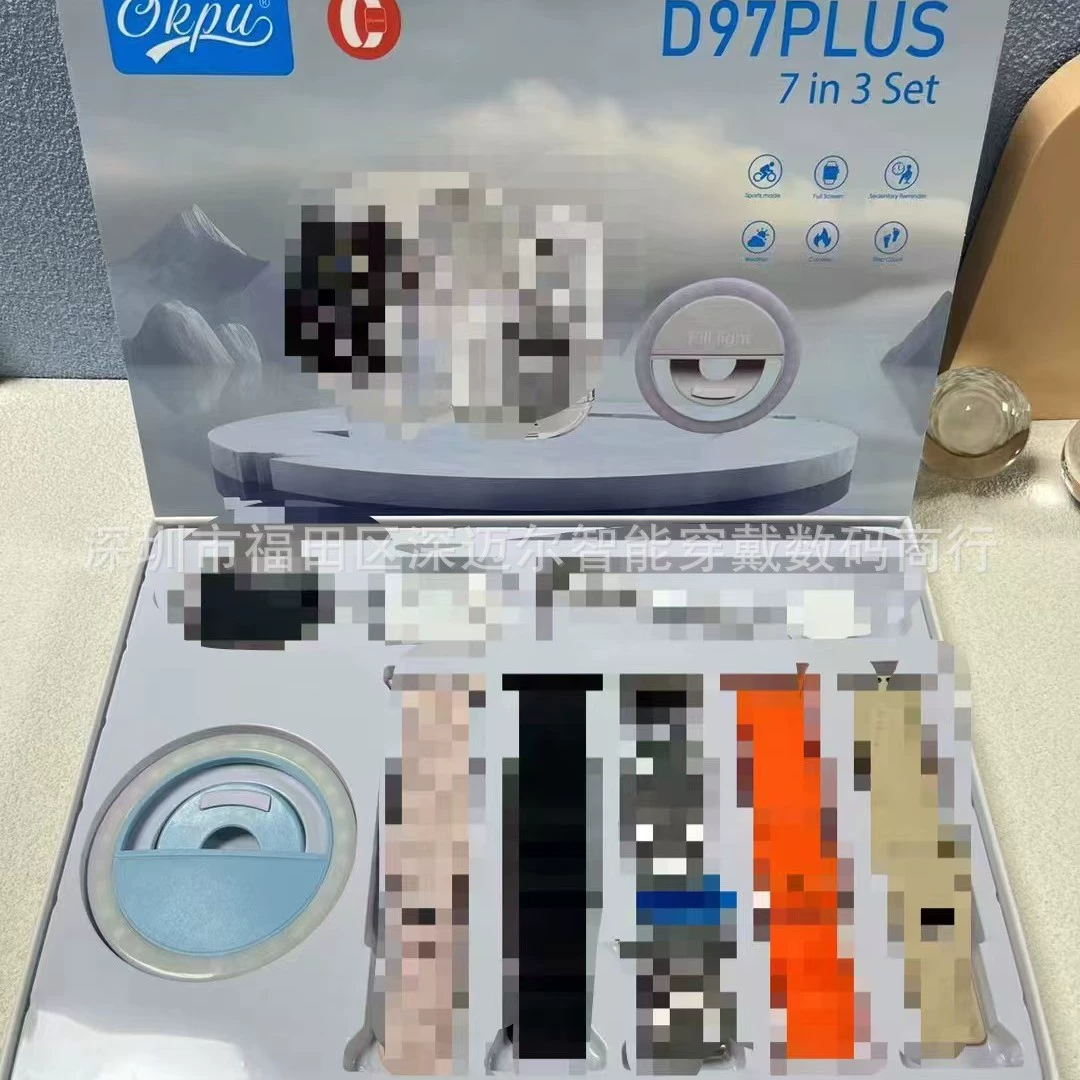 Набор, спортивный браслет, гибкие наушники, D97, 97plus, bluetooth, широкий экран
