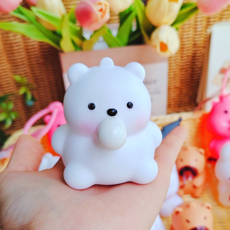 カピバラバブルピンチ減圧おもちゃかわいいルビーバブルペンダントキーホルダープッシュギフト|undefined