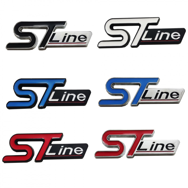 适用于新款福特福克斯锐际 锐界 ST改装车贴 stline中网标 后尾标