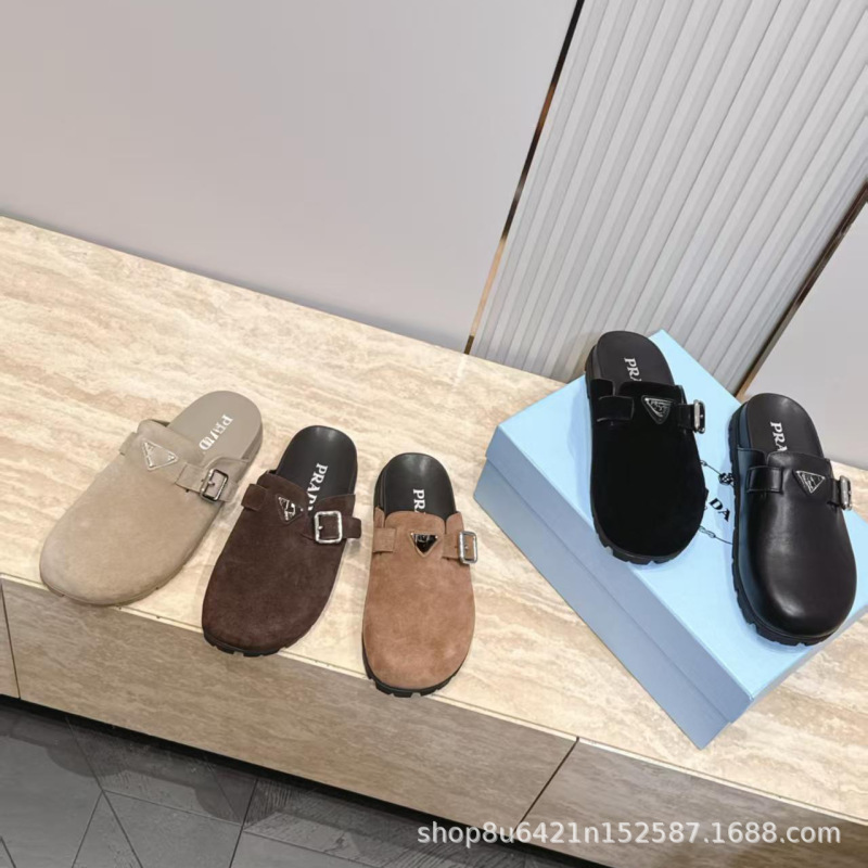 Guangzhou Gaoban 26 Summer New P-brand Closed-Toe Slippers for Women, Fashionable Couple's Birkenstock-style Lazy Shoes Guangzhou Gaoban 26 Summer New P-brand Closed-Toe Slippers for Women, Fashionable Couple's Birkenstock-style Lazy Shoes
