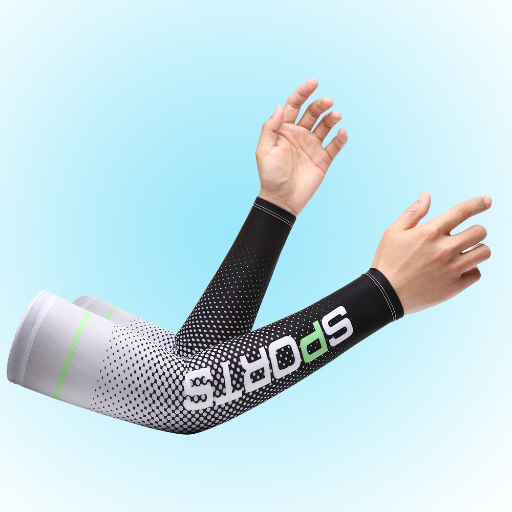 Protección solar manga de hielo para hombres y mujeres manga fresca verano multicolor conducción de seda de hielo manga de protección del brazo máscara de protección uv
