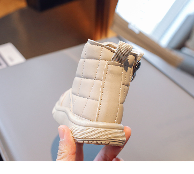 Children's shoes 2024 winter new plush warm snow short for boys and girls cotton boots_voghion.com