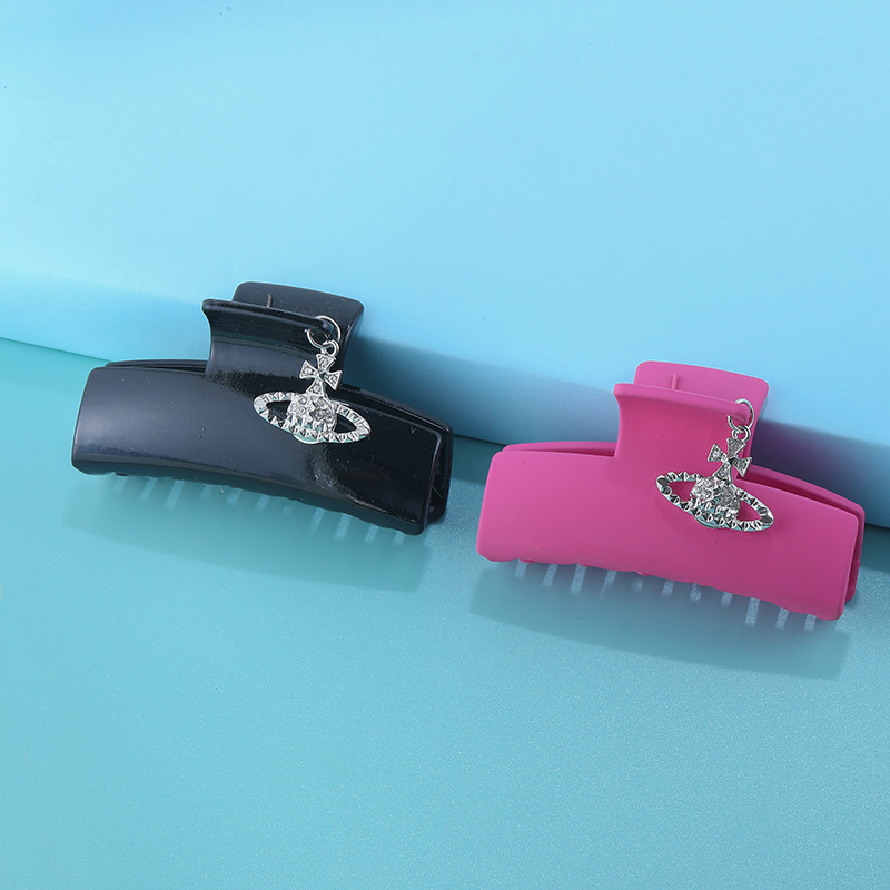 Empress Dowager Saturn Pendant Hairpin Female European and American Cross-border Hot Spring Clip Personalized Creative Hair Accessories Factory Direct Supply