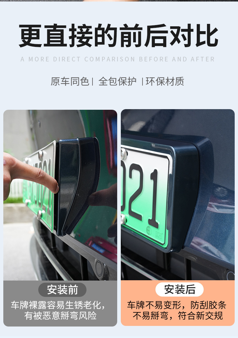 Suitable for 26 Models of Wenjie M7 License Plate Frames, Original Car Same Color Modified Paint, M7 Special Full Edge License Plate Frame Supplies