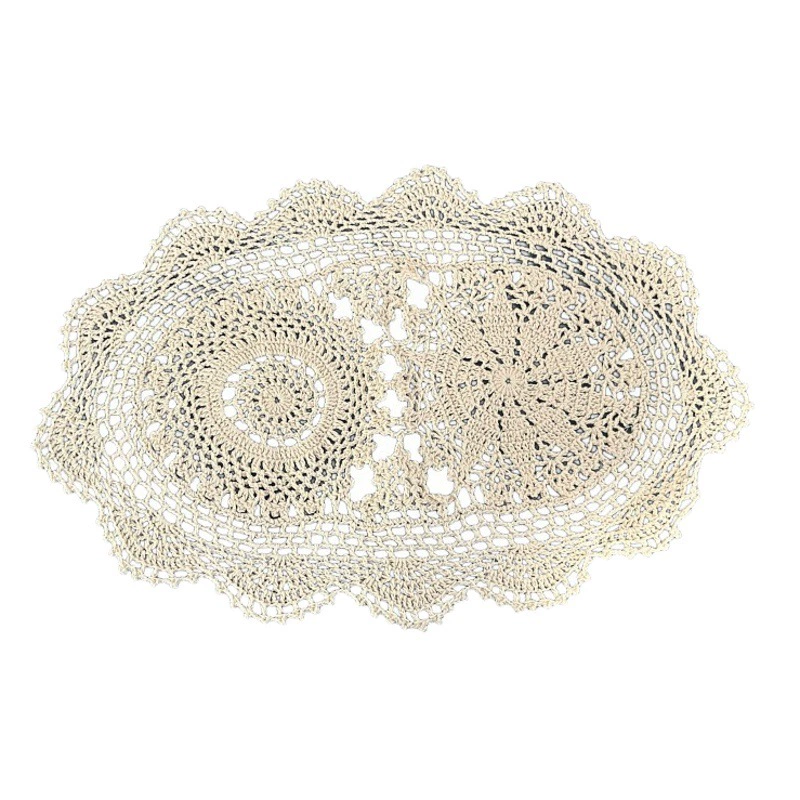 Вязаная крючком подставка под тарелки в форме овала, 3550, поставки с Amazon, eBay, в американском стиле, 48 г, подставка под руки, ваби-саби
