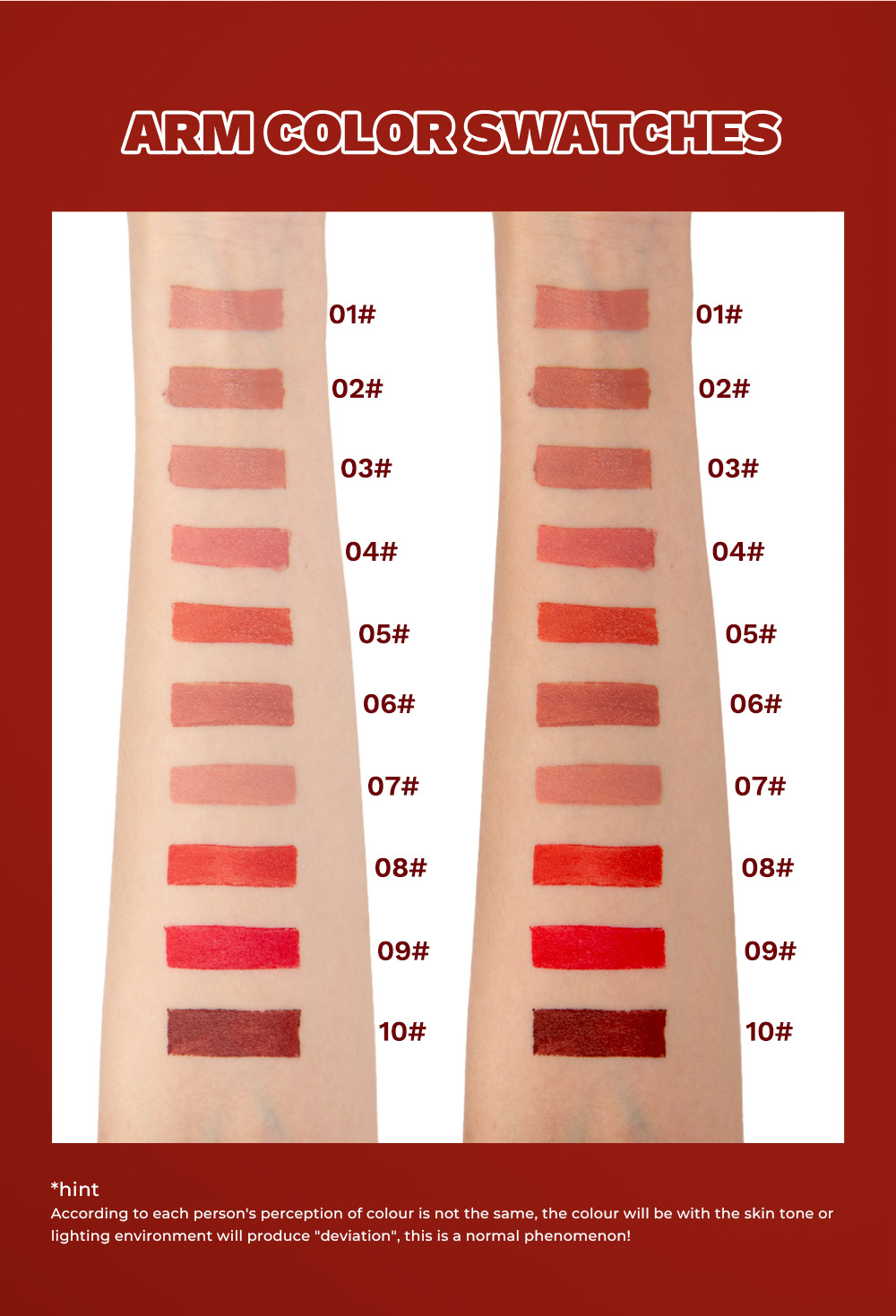 QIBEST Cross-border matte velvet matte lipstick is easy to color, does not stick to cups, does not fade, moisturizes and lasts long, and is a lipstick for makeup undefined