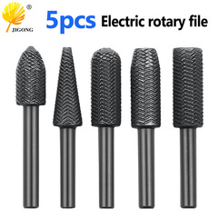 5-piece set of rotating steel files, special-shaped files, embossed steel files, electric grinding head, filing soft metal, grinding burrs and expanding holes