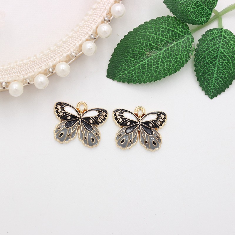 10 PCS/Package 22 * 18mm 27 * 18mm 28 * 18mm Alloy Butterfly Moth Polished Pendant display picture 10