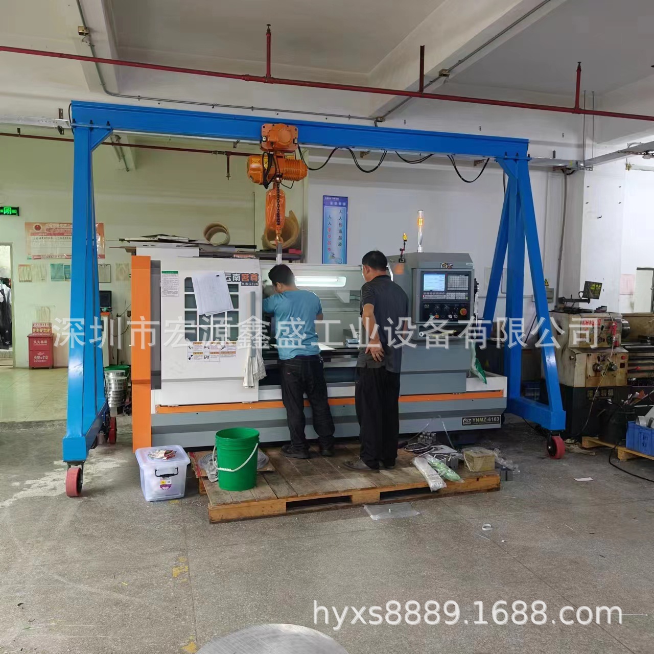 移动龙门架万向电动行走升降龙门吊起重式工地可吊1至3吨电动葫芦