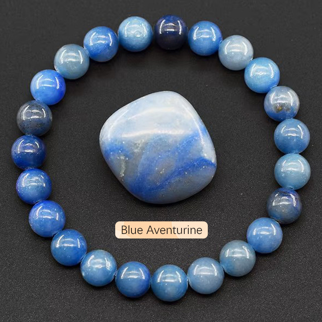 SHINE/TEMUクロスボーダー天然石瑪瑙水晶ビーズブレスレット燐灰石ラピスラズリブレスレット男女手飾り