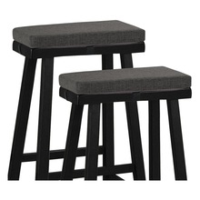 工厂定制马鞍凳垫可机洗厨房柜台凳椅垫套矩形吧台凳靠垫泡沫坐垫