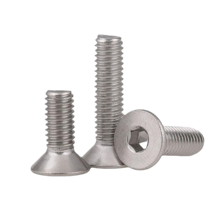 现货供应不锈钢沉头内六角螺丝 304不锈钢沉头内六角螺丝